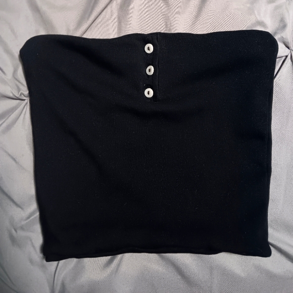 NWOT - Zara cropped black tube top - Picture 1 of 3